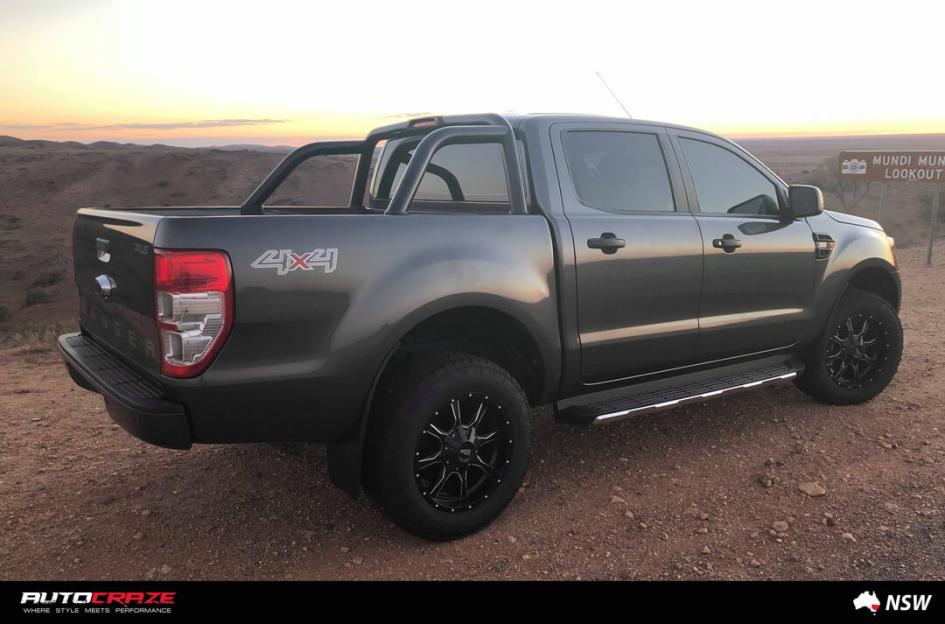 FORD RANGER MO970 SATIN BLACK MILLED ACCENTS